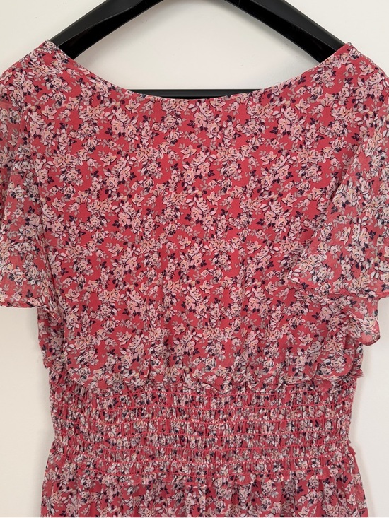 Max Studio Floral Smocked Midi Dress - Size L - Picture 7 of 12